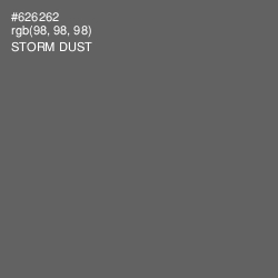 #626262 - Storm Dust Color Image